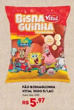 Bistek Supermercados Pão bisnaguinha vital oferta