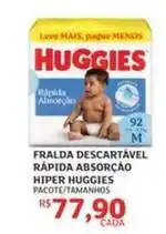 Assaí Atacadista Huggies - fralda descartável rápida absorção hiper oferta