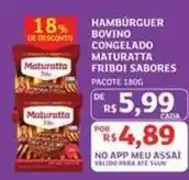 Assaí Atacadista Maturatta - hambúrguer bovino congelado oferta