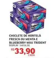 Assaí Atacadista Trident - chiclete de hortela fresca ou menta e blueberry max oferta