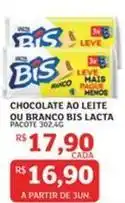 Assaí Atacadista Bis - chocolate ao leite ou branco oferta