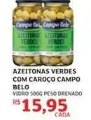 Assaí Atacadista Campo belo - azeitonas verdes com caroço oferta