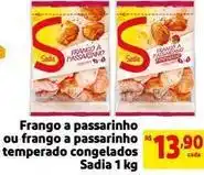 Mercado Extra Sadia - frango a passarinho ou frango a passarinho temperado congelados oferta