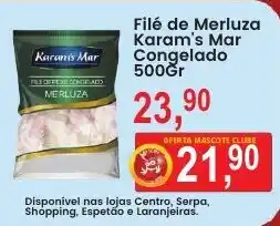 Federzoni Supermercados Filé de Merluza Karam's Mar Congelado oferta