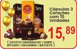 Federzoni Supermercados Cápsulas 3 Corações oferta