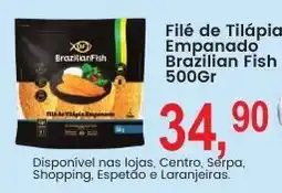 Federzoni Supermercados Filé de Tilápia Empanado Brazilian Fish oferta
