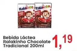 Federzoni Supermercados Bebida Láctea Italakinho Chocolate Tradicional oferta