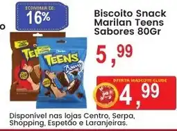 Federzoni Supermercados Biscoito Snack Marilan Teens Sabores oferta