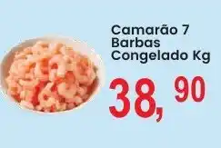 Federzoni Supermercados Camarão 7 Barbas Congelado Kg oferta