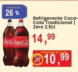 Federzoni Supermercados Refrigerante Coca-Cola Tradicional | Zero 2,5Lt oferta