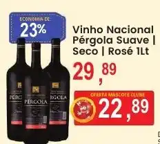 Federzoni Supermercados Vinho Nacional Pér戈la Suave | Seco | Rosé 1lt oferta