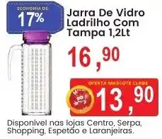 Federzoni Supermercados Jarra de vidro ladriho com tampa oferta