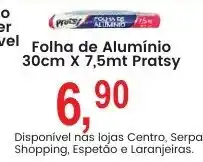 Federzoni Supermercados Folha de Alumínio Pratsy oferta