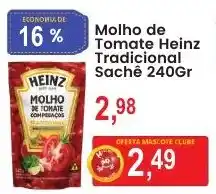 Federzoni Supermercados molho de tomate heinz tradicional sachê oferta