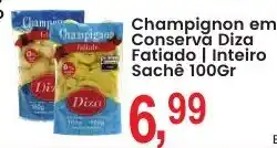 Federzoni Supermercados Champignon em Conserva Diza oferta