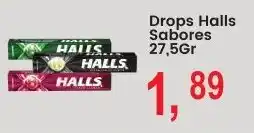 Federzoni Supermercados Drops Halls Sabores oferta
