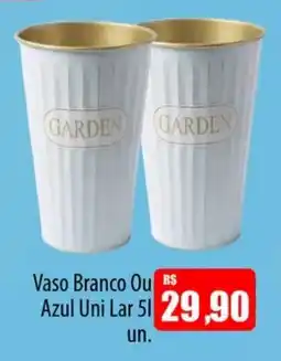 Proença Supermercados Vaso Branco Ou Azul Uni Lar oferta