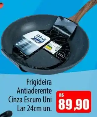 Frigideira Antiaderente Cinza Escuro Uni