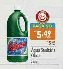 Supermercados Condor Água sanitária qboa 2 litros oferta
