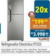 Supermercados Condor Refrigerador electrolux tf55s oferta