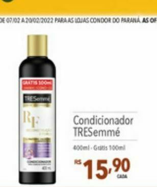 Supermercados Condor Condicionador tresemmé oferta