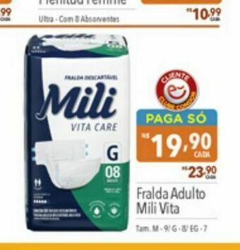 Supermercados Condor Fralda adulto mili vita oferta