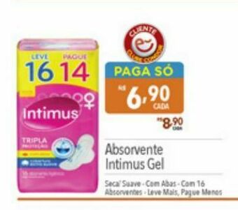 Supermercados Condor Absorvente intimus gel oferta