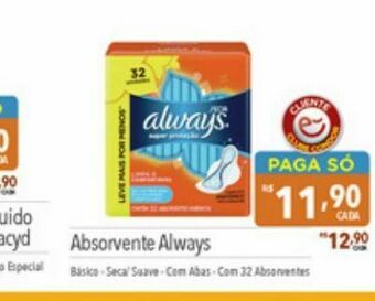 Supermercados Condor Absorvente always oferta