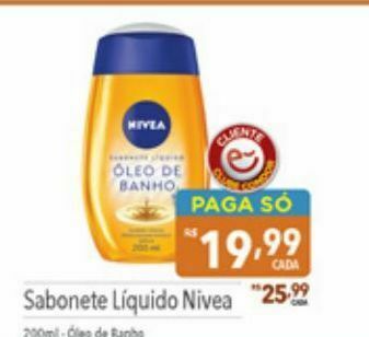 Supermercados Condor Sabonete liquido nivea oferta
