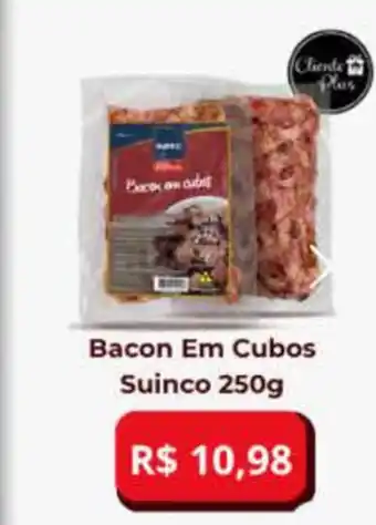 On - bacon em cubos