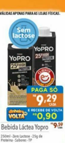 Supermercados Condor Bebida lactea yopro oferta