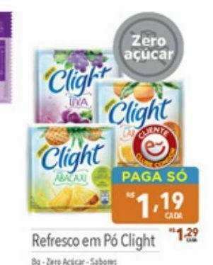 Refresco em pó clight