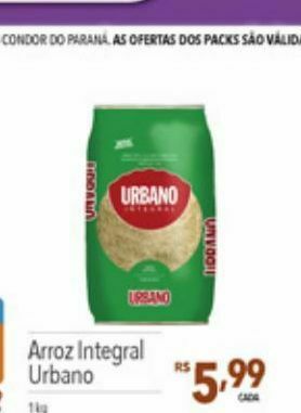 Supermercados Condor Arroz integral urbano oferta
