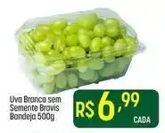 Sem semente - uva branca sem semmente bravis bandeja