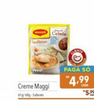 Supermercados Condor Creme maggi oferta