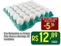 Muffato Feliz - ovo katayama ou granja branco bandeja 30 unidades oferta