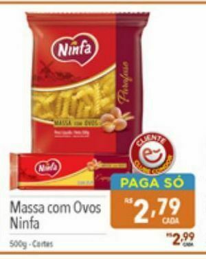 Supermercados Condor Massa com ovos ninfa oferta