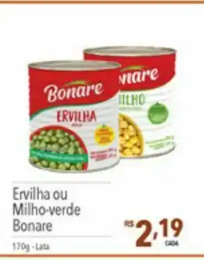 Supermercados Condor Ervilha ou milho verde bonare oferta