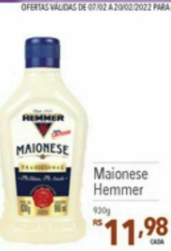Supermercados Condor Maionese hemmer oferta