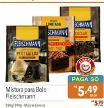 Supermercados Condor Mistura para bolo fleischmann oferta