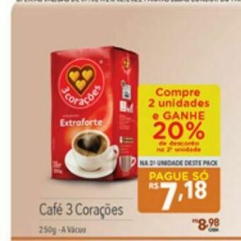 Supermercados Condor Café 3 corações oferta