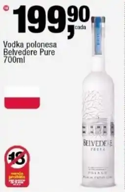 Frangolândia Vodka polonesa Belvedere Pure oferta