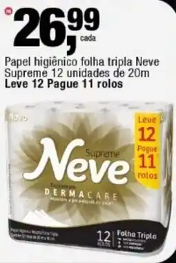 Frangolândia Papel higiênico folha tripla Neve Supreme oferta