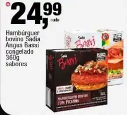 Frangolândia Hambúrguer bovino Sadia Angus Bassi congelado oferta