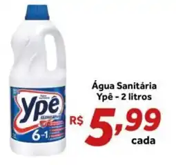 Shibata Supermercados Água Sanitária Ypê oferta