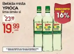 Cometa Supermercados Bebida mista ypióca lima-limão oferta