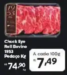 Barbosa Supermercados Chuck Eye Roll Bovino 1953 pedaco oferta