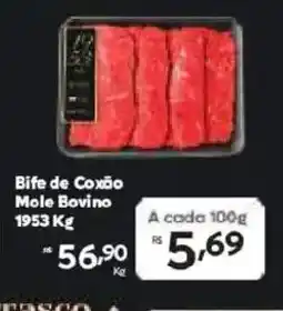 Barbosa Supermercados Bife de coxão mole bovino oferta