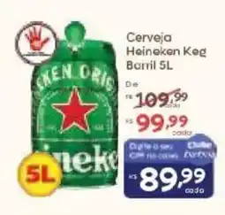Barbosa Supermercados Cerveja Heineken Keg Barril 5L oferta