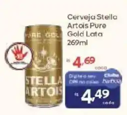 Barbosa Supermercados Cerveja Stella Artois Pure Gold Lata oferta